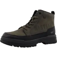 Mustang Bottines à lacets olive / noir