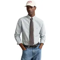 Gant Chemise vert / blanc
