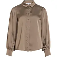 Vila Enna Ravenna Long Sleeve Shirt Marron 38 Femme