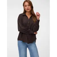Vero Moda Chemisier 'VMMelaney' brun foncé