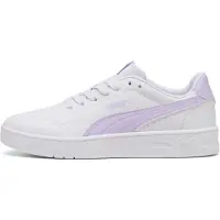 Puma Baskets Court Lally pour femmes, taille 40.5, couleur blanc, violet clair et lavande