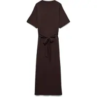 Vero Moda Hali Short Sleeve Long Dress Marron XS Femme