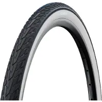Schwalbe 47-507 Motion ROAD CRUISER, pneu à tringle, compatible avec les vélos électriques (E-25), gomme verte, flancs blancs