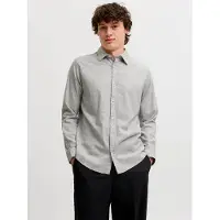 Jack & Jones Field Melange Long Sleeve Shirt Beige L Homme
