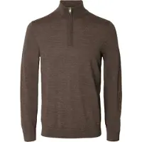 Selected Pull-over 'SLHTRAY' marron chiné