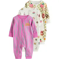 Next Pyjama pomme / vert clair / rose / blanc
