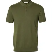 Selected T-Shirt 'SLHBerg' kaki
