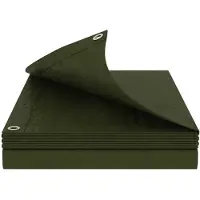 vidaXL Bâche plate avec œillets, verte, 4 x 8 m, 180 g/m², en polyéthylène