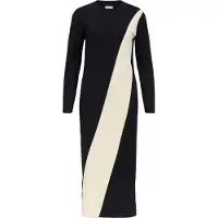 Object Robes en maille 'OBJESTRA KELLY' écru / noir