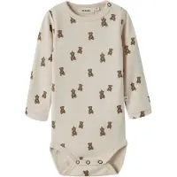 Lil´ Atelier Barboteuse / body marron / blanc cassé