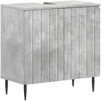 vidaXL Armoire de salle de bain ZWOLLE, gris béton, 59,5 x 31,5 x 59 cm