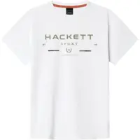 Hackett London Hk5000065 Short Sleeve T-shirt Blanc 11 Years Garçon