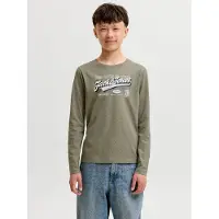 JACK&JONES JUNIOR Junior T-Shirt vert / noir