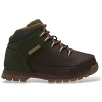 Timberland unisex pour enfant. TB0A5SRAAFK1 Bottes en cuir Euro Sprint marron (33), Plat, Lacets, Casuel, Outdoor, mode enfantine