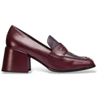 Wonders pour femme. H-6402_1960_11722 Mocassins en Cuir Victoria 02 Bordeaux (40), 5 à 8 cm, Aucun, Casuel, Grenat, Classique
