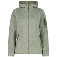 CMP Polaire à capuche épaisse en maille chinée femme Knit-Tech