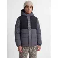 Jack & Jones Kids Junior Veste d’hiver 'JCOSpeed' graphite / noir