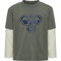 Hummel T-Shirt gris / blanc cassé