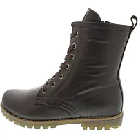 Esgano Bottines à lacets brun foncé
