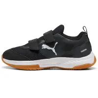 Puma Chaussures de handball Varion 3 pour enfants, fermeture velcro, noires, taille 29