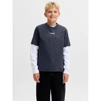 Jack & Jones Kids Junior T-Shirt 'JCOClub' bleu marine / blanc