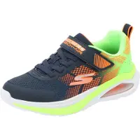 SKECHERS Baskets 'MICROSPEC MAX VELOCITY' bleu marine / vert fluo / orange fluo / blanc