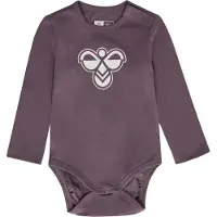 Hummel Barboteuse / body 'Mini' violet foncé / blanc