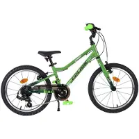 Volare Vélo pour enfants Venom - Garçon - 18 pouces - 6 vitesses - Vert - Deux freins à main
