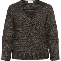 KAFFE CURVE Cardigan 'KCMarina' brun foncé
