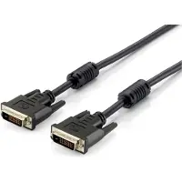 Equip Dvi — Dvi (1.80 m), Câble vidéo, Noir