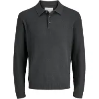 Jack & Jones Polo en maille à manches longues hommes - Volcanic Ash