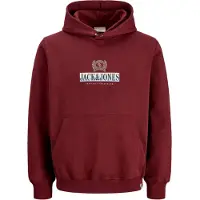 Jack & jones Junior Sweat 'JORFREDERIKSBERG' bordeaux / noir / blanc