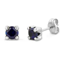 Diamant L'Eternel Boucles d'oreilles 'Ohrringe aus 375 Weißgold mit Saphir' argent