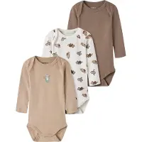 Name it Barboteuse / body sable / blanc