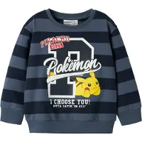 Name it Sweat 'NMMJosef Pokemon' bleu marine / jaune / noir / blanc