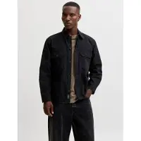 Jack & Jones Colton Canvas Overshirt Noir S Homme