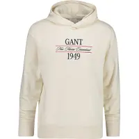 Gant pour homme. 2067157 Sweat à Capuche Graphique blanc crème (M), Casuel, Coton