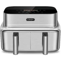 Cosori Friteuse à air ICONIC, double compartiment de 8,6 litres, avec revêtement en céramique, 2700W