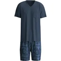 Calida Pyjama court 'Relax Streamline' marine