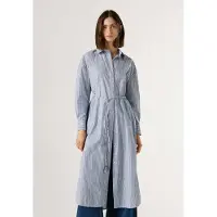 Pepe Jeans Robe-chemise 'Bali' bleu / bleu fumé / blanc