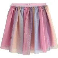 Next Jupe bleu-gris / lilas / abricot / pitaya