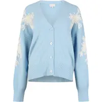 Apricot Cardigan bavarois ' ' bleu clair