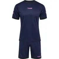 Hummel Survêtement bleu foncé / rose