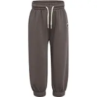 Hummel Pantalon gris foncé / blanc