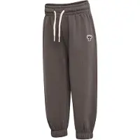 Hummel Pantalon gris foncé / blanc