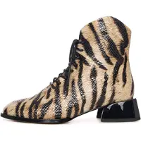 CESARE GASPARI Bottines à lacets marron / noisette / noir
