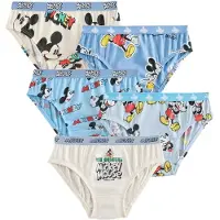 Next Sous-vêtements 'Micky Maus' bleu / bleu clair / rouge / blanc cassé