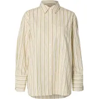 Selected Chemisier 'SLWDANNIE' beige / moutarde / jaune pastel / gris clair