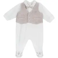 Chicco Barboteuse / body écru / beige chiné