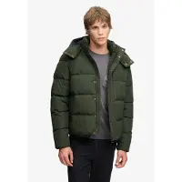 Superdry pour homme. M5012429A Manteau à capuche Premium vert militaire (S), Casuel, Polister recyclé